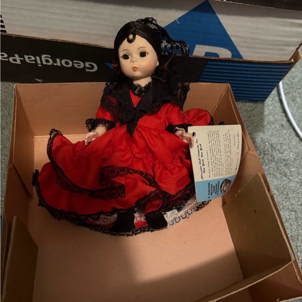Madame Alexander Doll in Red Dress